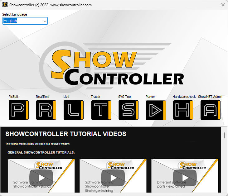 Showcontroller PLUS license - professional laser show and multimedia control software